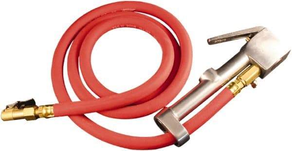 Milton - 160 Max psi Closed Check Aluminum/EPDM Inflator Gauge - Straight Grip Chuck, 1/4 FNPT, 10 to 160 psi Pressure Range - Apex Tool & Supply