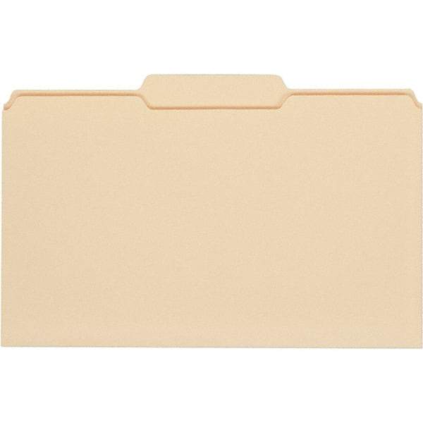 UNIVERSAL - 9-5/8 x 14-3/4", Legal, Manila, File Folders with Top Tab - 11 Point Stock, 1/3 Tab Cut Location - Apex Tool & Supply