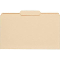UNIVERSAL - 9-5/8 x 14-3/4", Legal, Manila, File Folders with Top Tab - 11 Point Stock, 1/3 Tab Cut Location - Apex Tool & Supply