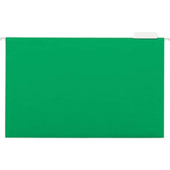 Universal One - 9-5/8 x 14-3/4", Legal, Bright Green, Hanging File Folder - 11 Point Stock, 1/5 Tab Cut Location - Apex Tool & Supply