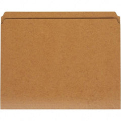 UNIVERSAL - 9-5/8 x 11-3/4", Letter Size, Kraft, File Folders with Top Tab - 11 Point Stock, Straight Tab Cut Location - Apex Tool & Supply