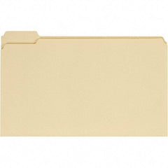 UNIVERSAL - 9-5/8 x 14-3/4", Legal, Manila, File Folders with Top Tab - 11 Point Stock, 1/5 Tab Cut Location - Apex Tool & Supply
