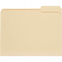 UNIVERSAL - 9-5/8 x 11-3/4", Letter Size, Manila, File Folders with Top Tab - 11 Point Stock, 1/3 Tab Cut Location - Apex Tool & Supply