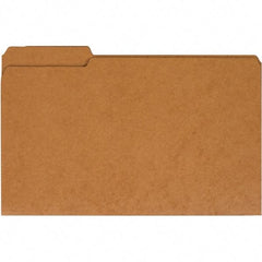 UNIVERSAL - 9-5/8 x 14-3/4", Legal, Kraft, File Folders with Top Tab - 11 Point Stock, 1/3 Tab Cut Location - Apex Tool & Supply