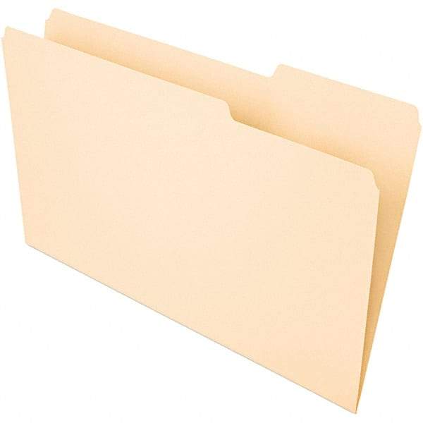 UNIVERSAL - 9-5/8 x 14-3/4", Legal, Manila, File Folders with Top Tab - 1/3 Tab Cut Location - Apex Tool & Supply