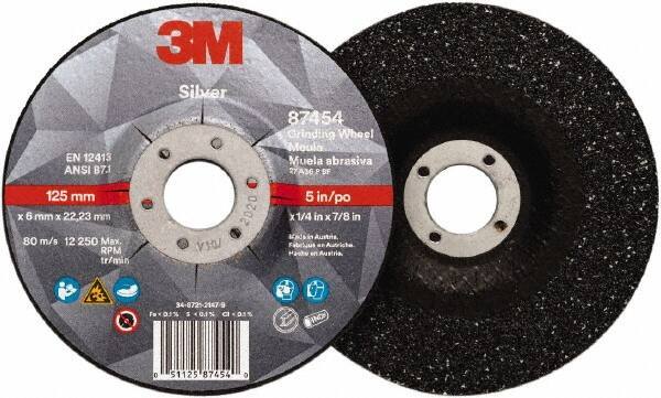 3M - Depressed-Center Wheels Wheel Diameter (Inch): 5 Wheel Thickness (Decimal Inch): 0.2500 - Apex Tool & Supply
