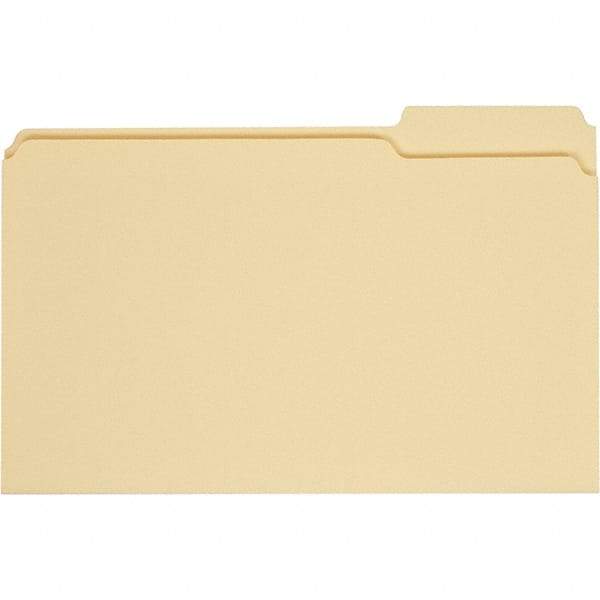 UNIVERSAL - 9-5/8 x 14-3/4", Legal, Manila, File Folders with Top Tab - 11 Point Stock, 1/3 Tab Cut Location - Apex Tool & Supply