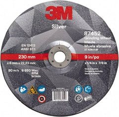 3M - Depressed-Center Wheels Wheel Diameter (Inch): 9 Wheel Thickness (Decimal Inch): 0.2500 - Apex Tool & Supply