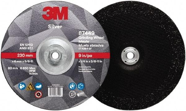 3M - Depressed-Center Wheels Wheel Diameter (Inch): 9 Wheel Thickness (Decimal Inch): 0.2500 - Apex Tool & Supply