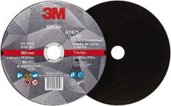3M - 7" Ceramic Cutoff Wheel - 0.045" Thick, 7/8" Arbor, Use with Angle Grinders - Apex Tool & Supply