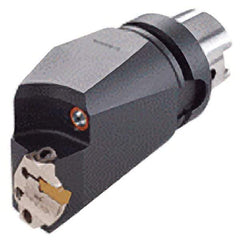 Iscar - 130mm Head Length, Modular Grooving Blade Holder Head - Left Hand Cut, System Size HSK A63WH, Through Coolant - Apex Tool & Supply