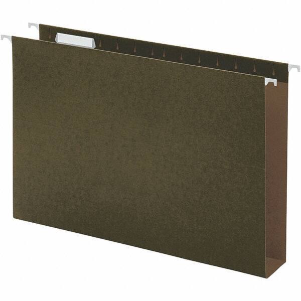 UNIVERSAL - 9-5/8 x 14-3/4", Legal, Standard Green, Hanging File Folder - 11 Point Stock, 1/5 Tab Cut Location - Apex Tool & Supply