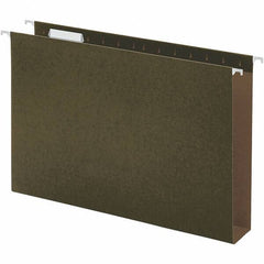 UNIVERSAL - 9-5/8 x 14-3/4", Legal, Standard Green, Hanging File Folder - 11 Point Stock, 1/5 Tab Cut Location - Apex Tool & Supply