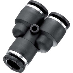 Prevost - Plastic Push-To-Connect Tube Fittings Type: Union Y Tube Outside Diameter (Inch): 1/4 - Apex Tool & Supply