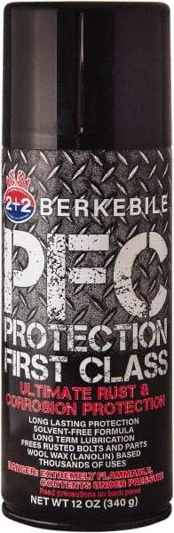 Berkebile - 12 oz Aerosol Can Automotive Multi-Use Lubricant - Mineral Oil, Zinc Oxide, Titanium Dioxide - Apex Tool & Supply
