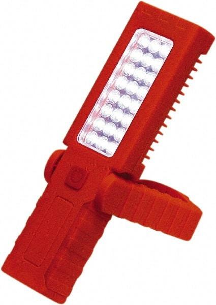 Grip-On - 4.5 Volt, 3 Watt, Cordless, LED Portable Handheld Work Light - 60 Lumens, Plastic - Apex Tool & Supply