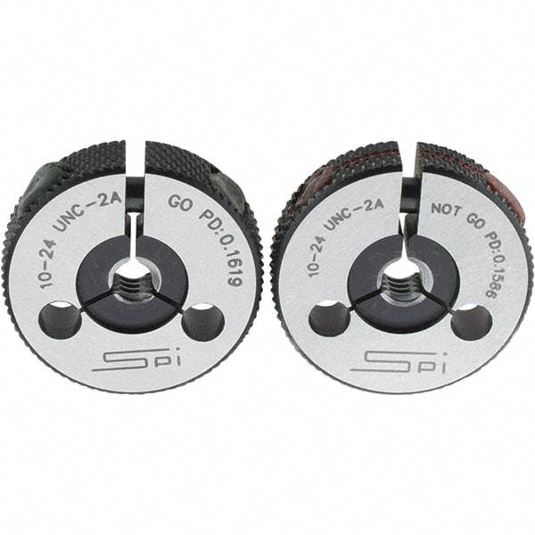 SPI - Ring Thread Go/No Gages Go/No Go: Go; No Go Thread Size: #10-24 - Apex Tool & Supply