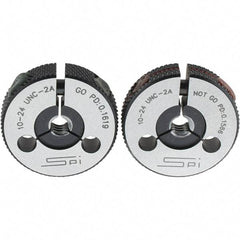 SPI - Ring Thread Go/No Gages Go/No Go: Go; No Go Thread Size: #10-24 - Apex Tool & Supply