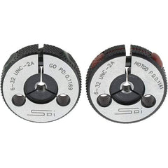 SPI - Ring Thread Go/No Gages Go/No Go: Go; No Go Thread Size: #6-32 - Apex Tool & Supply