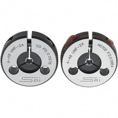 SPI - Ring Thread Go/No Gages Go/No Go: Go; No Go Thread Size: #4-48 - Apex Tool & Supply