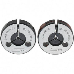 SPI - Ring Thread Go/No Gages Go/No Go: Go; No Go Thread Size: #3-48 - Apex Tool & Supply