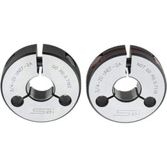 SPI - Ring Thread Go/No Gages Go/No Go: Go; No Go Thread Size: 3/4-20 - Apex Tool & Supply