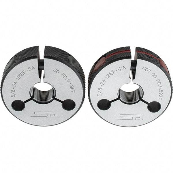 SPI - Ring Thread Go/No Gages Go/No Go: Go; No Go Thread Size: 5/8-24 - Apex Tool & Supply