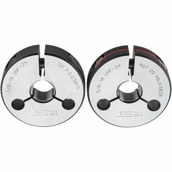 SPI - Ring Thread Go/No Gages Go/No Go: Go; No Go Thread Size: 5/8-18 - Apex Tool & Supply