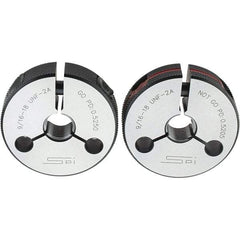 SPI - Ring Thread Go/No Gages Go/No Go: Go; No Go Thread Size: 9/16-18 - Apex Tool & Supply