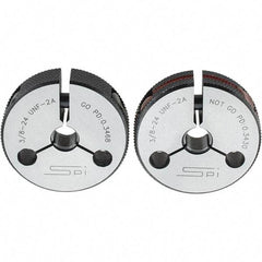 SPI - Ring Thread Go/No Gages Go/No Go: Go; No Go Thread Size: 3/8-24 - Apex Tool & Supply