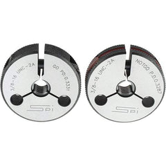 SPI - Ring Thread Go/No Gages Go/No Go: Go; No Go Thread Size: 3/8-16 - Apex Tool & Supply