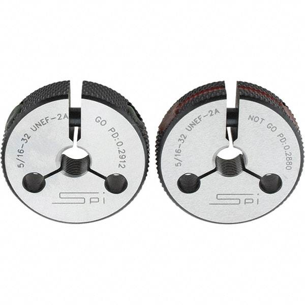 SPI - Ring Thread Go/No Gages Go/No Go: Go; No Go Thread Size: 5/16-32 - Apex Tool & Supply