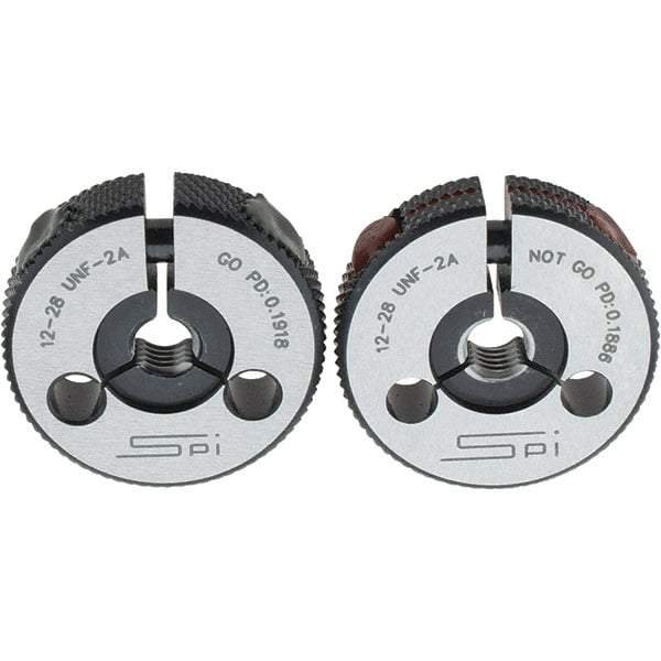 SPI - Ring Thread Go/No Gages Go/No Go: Go; No Go Thread Size: #12-28 - Apex Tool & Supply