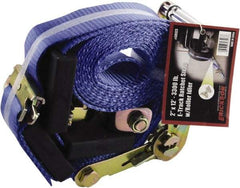 Erickson Manufacturing - 12' Long x 2" Wide, 6,000 Lb Basket Capacity, Polyester & Steel Web Sling - Yellow - Apex Tool & Supply