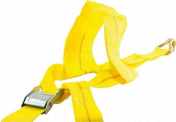 Erickson Manufacturing - 14' Long x 2" Wide, 10,000 Lb Basket Capacity, Polyester & Steel Web Sling - Yellow - Apex Tool & Supply