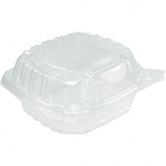 DART - 13-51/64 oz Hinged Clear Containers - Clear - Apex Tool & Supply