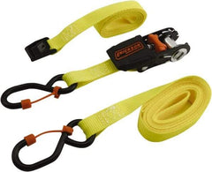Erickson Manufacturing - 6/10' Long x 3/4" Wide, 600 Lb Basket Capacity, Polyester Web Sling - Yellow - Apex Tool & Supply