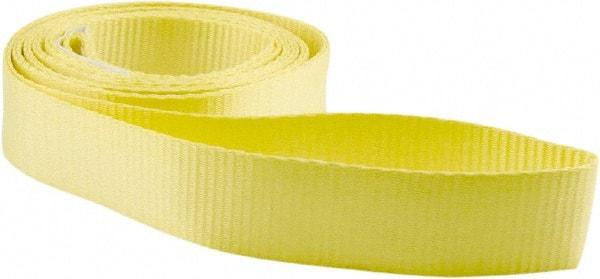 Erickson Manufacturing - 8' Long x 2" Wide, 3,200 Lb Vertical Capacity, Polyester Web Sling - 2,500 Lb Choker Capacity, Yellow - Apex Tool & Supply