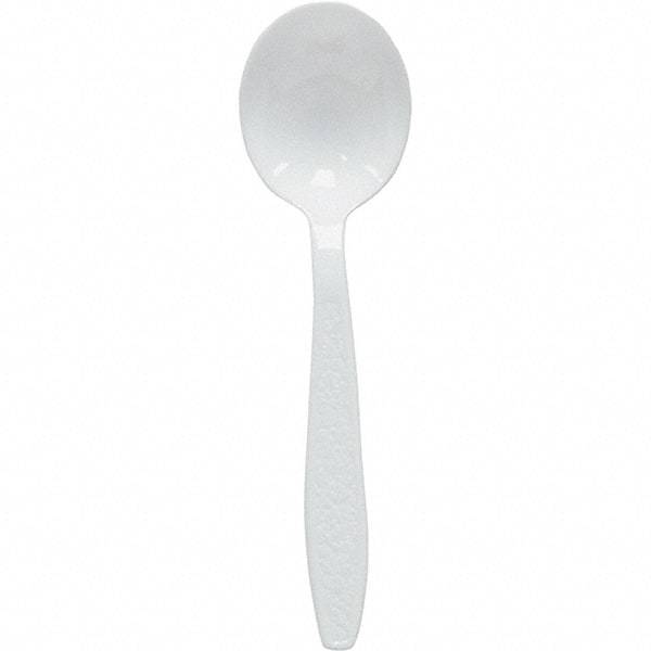 Solo - Heavyweight Polystyrene Soup Spoons - White - Apex Tool & Supply