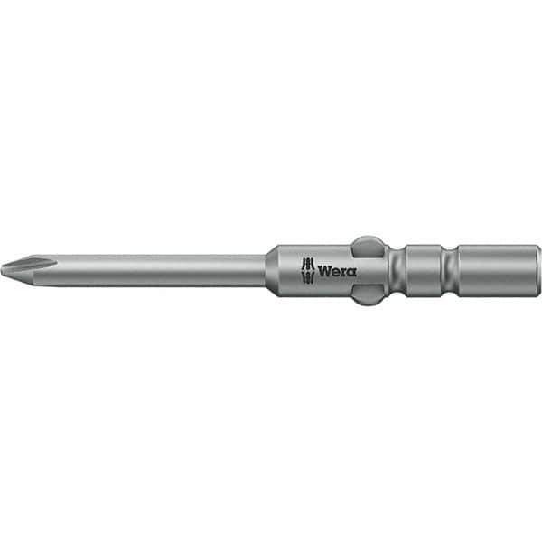 Wera - 4mm Drive, #00 Microstix Screwdriver Bit - 1-9/16" OAL - Apex Tool & Supply