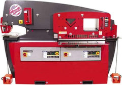 Edwards Manufacturing - 17-3/4" Throat Depth, 110 Ton Punch Pressure, 1-3/8" in 1" Punch Capacity Ironworker - 7-1/2 hp, 3 Phase, 230 Volts, 91-9/16" Wide x 65-1/8" High x 44-7/8" Deep - Apex Tool & Supply