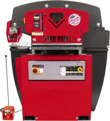 Edwards Manufacturing - 11-3/4" Throat Depth, 110 Ton Punch Pressure, 1-3/8" in 1" Punch Capacity Ironworker - 7-1/2 hp, 3 Phase, 460 Volts, 57-1/4" Wide x 66-1/16" High x 42-3/8" Deep - Apex Tool & Supply