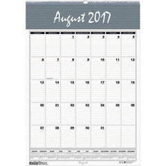 House of Doolittle - 12 Sheet, 15-1/2 x 22", Wall Calendar - Blue & Gray - Apex Tool & Supply