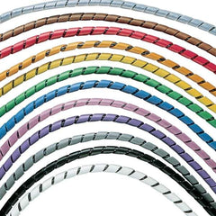 Panduit - Black Polyethylene Spiral Bundling Cable Sleeve - 100' Coil Length - Apex Tool & Supply
