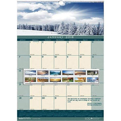 House of Doolittle - 12 Sheet, 12 x 16-1/2", Wall Calendar - Landscape - Apex Tool & Supply