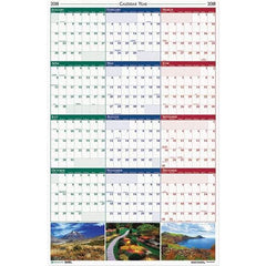House of Doolittle - 1 Sheet, 24 x 37", Erasable Wall Calendar - Earthscapes Nature - Apex Tool & Supply
