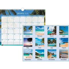 AT-A-GLANCE - 12 Sheet, 15 x 12", Wall Calendar - Tropical - Apex Tool & Supply