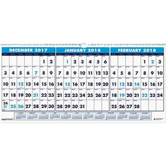 House of Doolittle - 4 Sheet, 23-1/2 x 12", Wall Calendar - Apex Tool & Supply