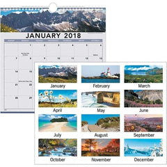AT-A-GLANCE - 12 Sheet, 12 x 12", Wall Calendar - Apex Tool & Supply