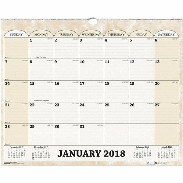 House of Doolittle - 12 Sheet, 14-7/8 x 12", Wall Calendar - Apex Tool & Supply